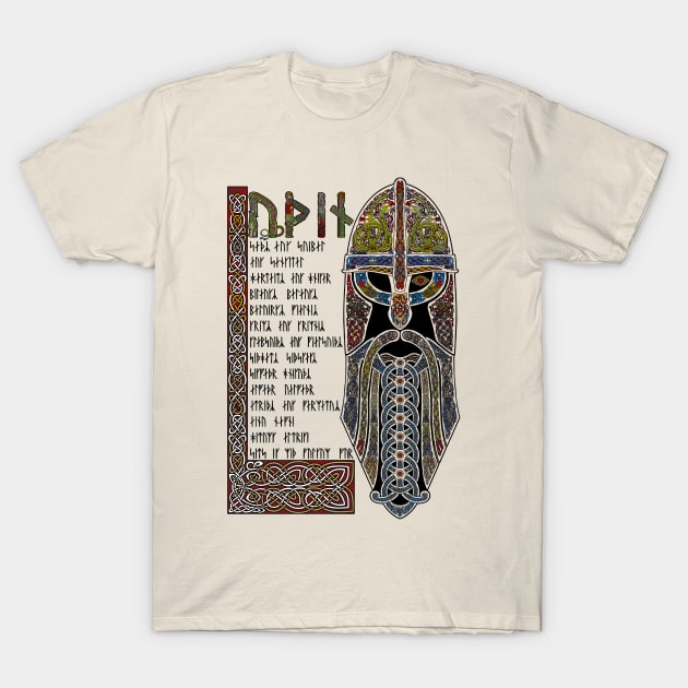 Odin - Hiberno Norse style - based on the Book of Kells T-Shirt by Art of Arklin